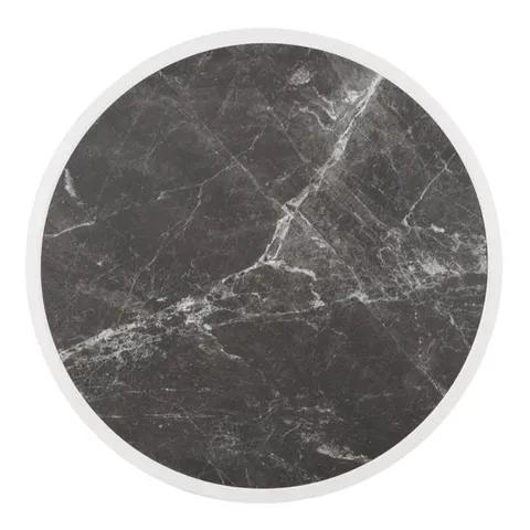 BOXED BOLERO FIBRE GLASS ROUND TABLE TOP DARK GRANITE EFFECT 580MM