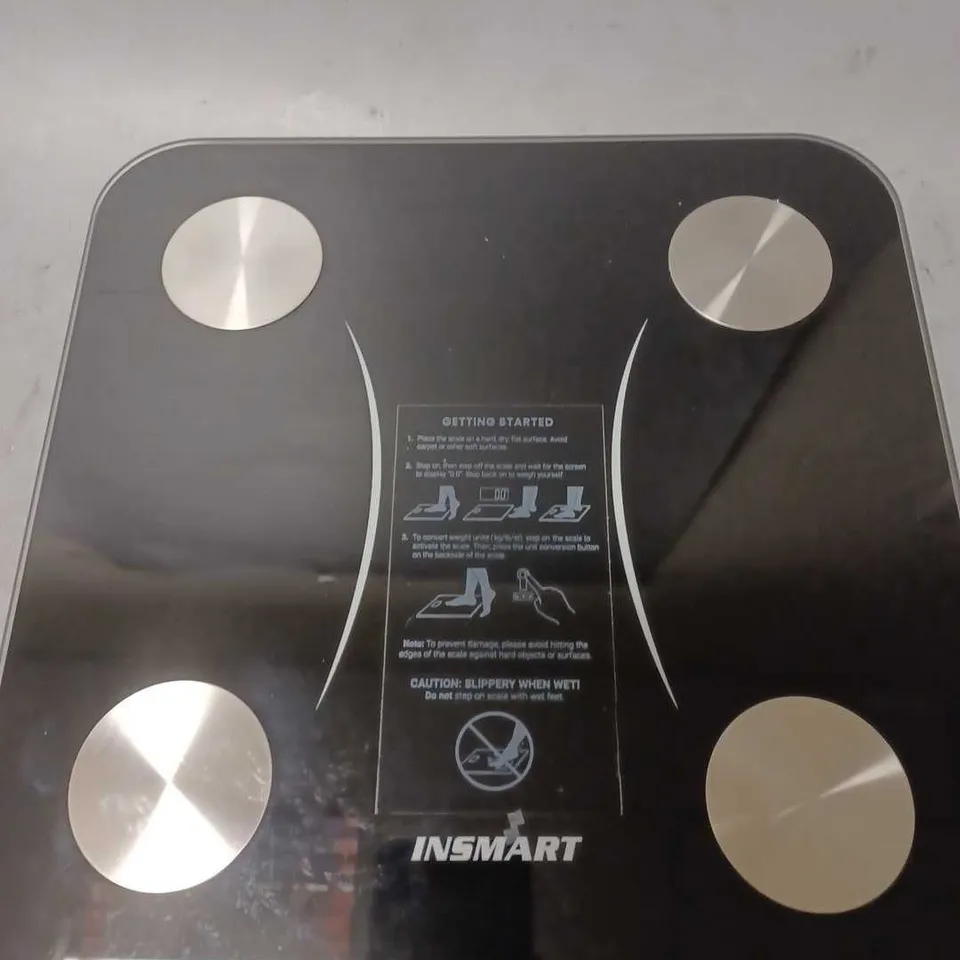 BOXED INSMART BODY FAT SCALE IN BLACK