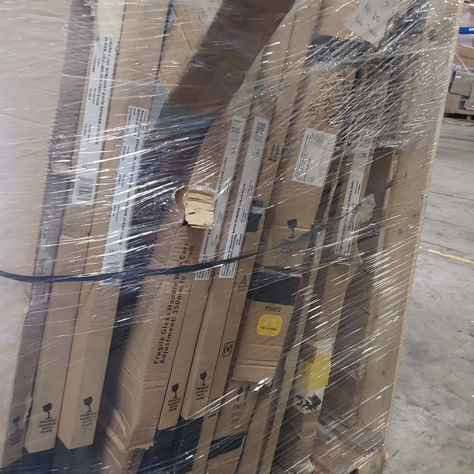 PALLET OF APPROXIMATELY 20 ASSORTED BATH SCREENS