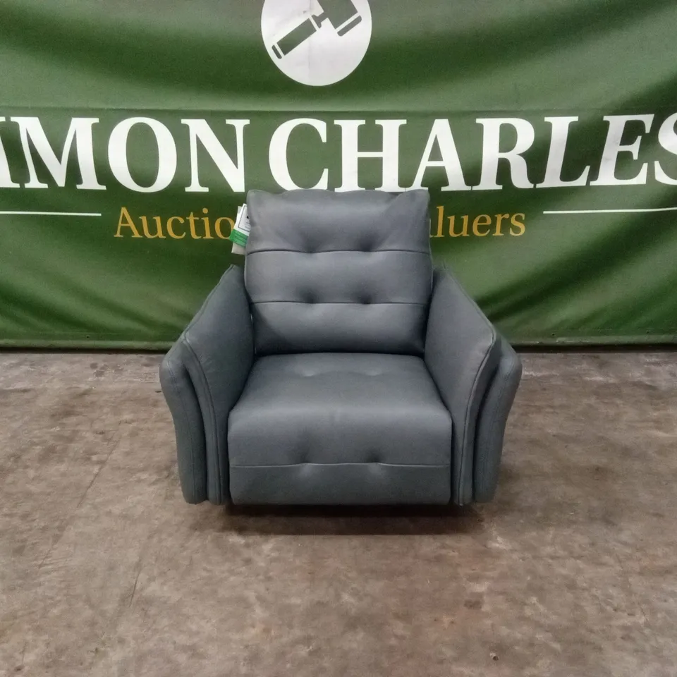 QUALITY DESIGNER ITALIAN MADE BOLZANO ELECTRIC RECLINER LEATHER ARMCHAIR