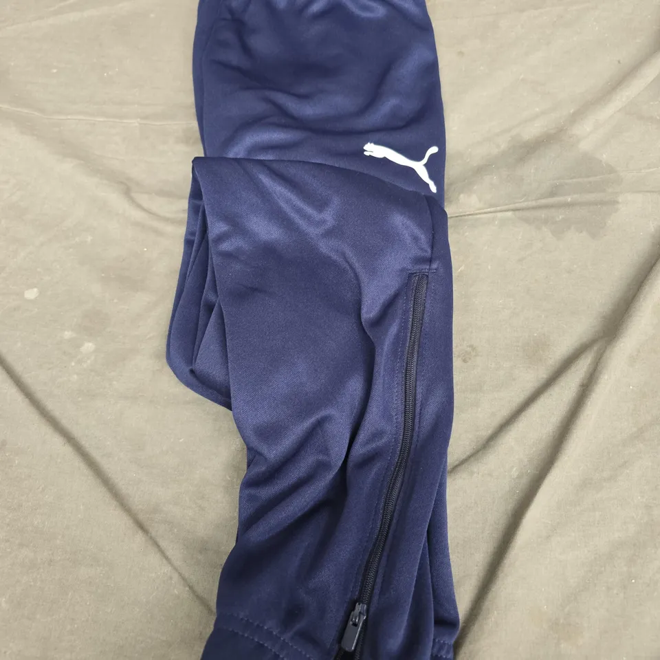 PUMA TEAMRISE POLY TRAINING PANTS – NAVY, MEN'S SMALL