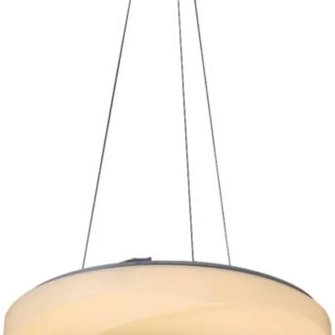 BOXED RABALUX GISELE 1 LIGHT LED GEOMETRIC PENDANT WHITE 120CM X 48CM