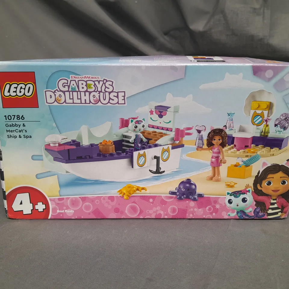 LEGO GABBYS DOLLHOUSE - GABBY AND MERCATS SHIP AND SPA - 10786
