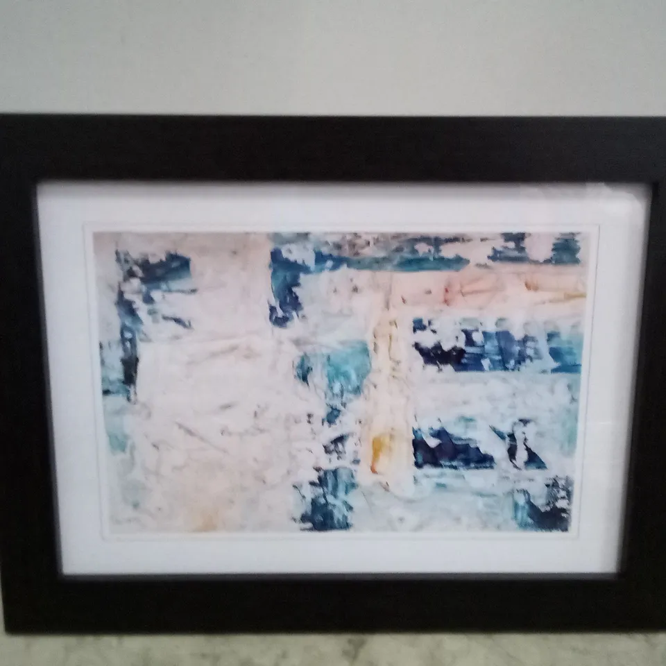 BOXED ABSTRACT ART PAINTING VOL.77 BY S.J - FRAMED PICTURE