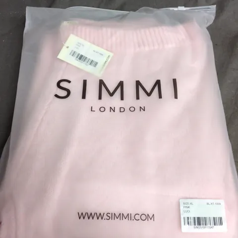 SIMMI LONDON PINK KNIT TROUSERS – UK SIZE XL
