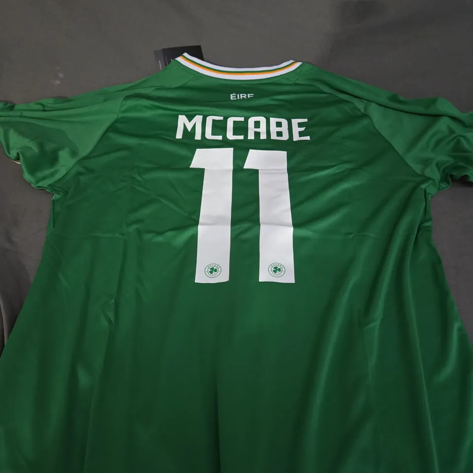 CASTORE IRELAND FOOTBALL SHIRT IN GREEN - MCCABE 11 - XXL