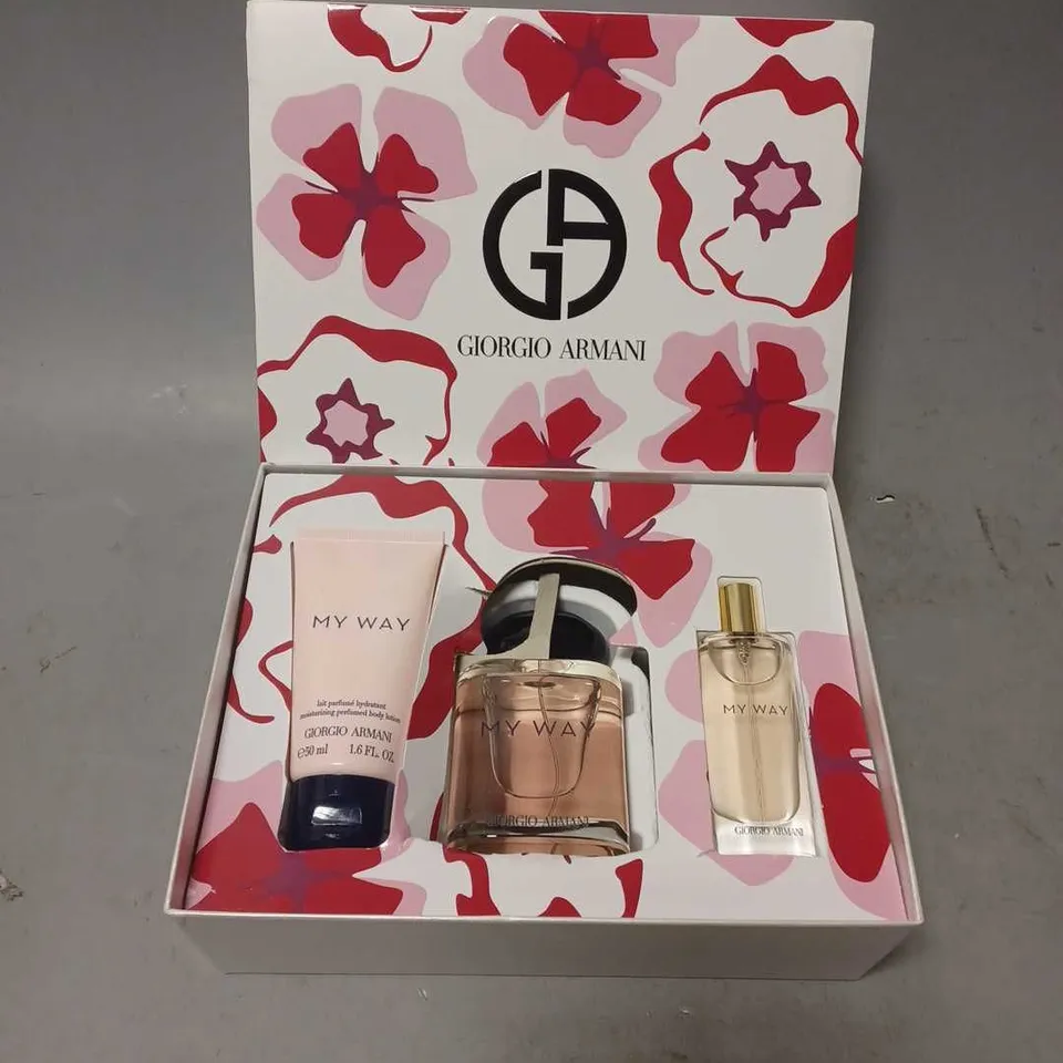 BOXED GIORGIO ARMANI MY WAY FRAGRANCE GIFT SET