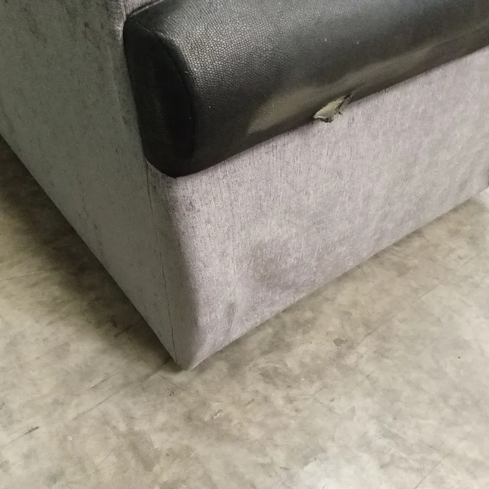 NARVA FABRIC/FAUX LEATHER 3 SEATER SOFA RRP £949