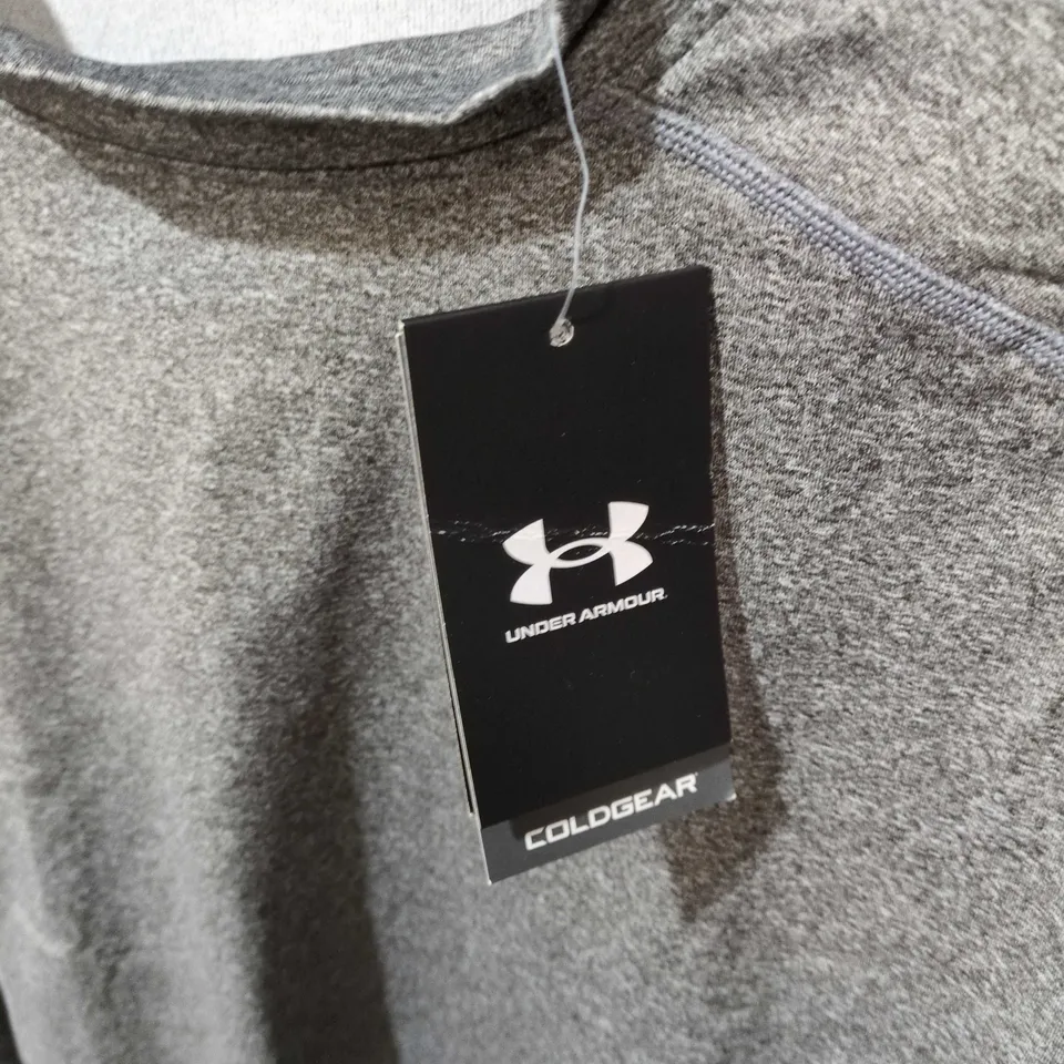 UNDER ARMOUR COLDGEAR LONG SLEEVE TOP – GREY, XXL NO UK SIZE 
