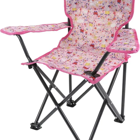 BRAND NEW REGATTA PEPPA PIG FLORAL FOLDING CHAIR (ONE SIZE) (PINK MIST)