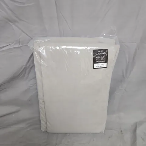 CATHERINE LANSFIELD WILSON BLACKOUT THERMAL CURTAINS – GREY, 46X72 INCHES