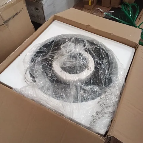 BOXED CRYSTAL CHANDELIER - BLACK (1 BOX)