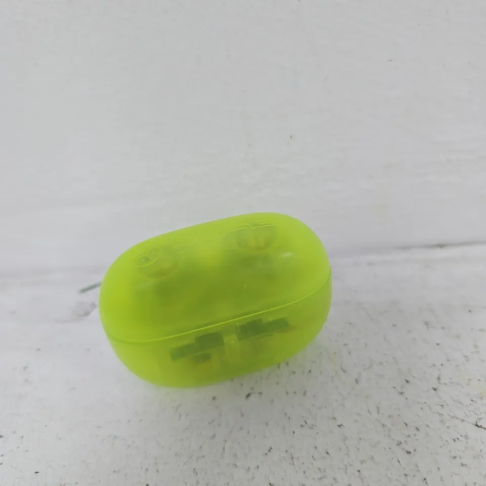 JLAB NEON GREEN WIRELESS EARBUDS IN CASE