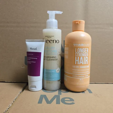 APPROXIMATELY 10 ASSORTED COSMETIC ITEMS TO INCLUDE AVEENO, MURAD, ETC - COLLECTION ONLY
