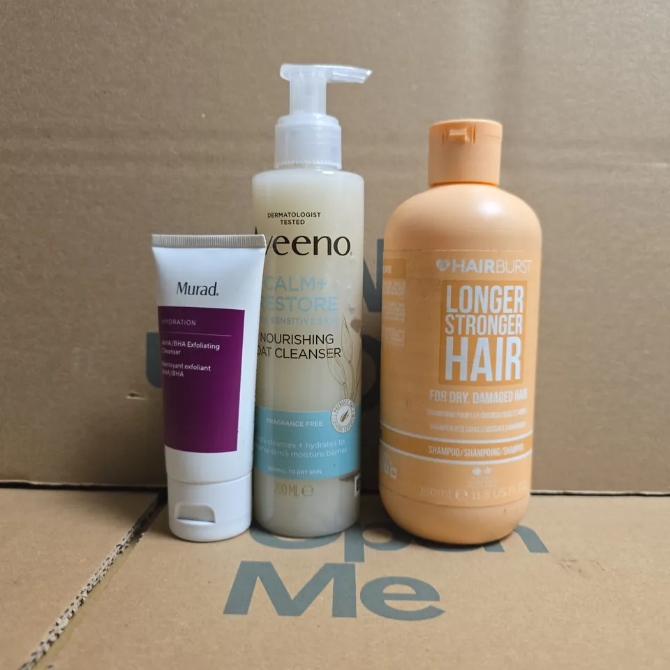 APPROXIMATELY 10 ASSORTED COSMETIC ITEMS TO INCLUDE AVEENO, MURAD, ETC - COLLECTION ONLY
