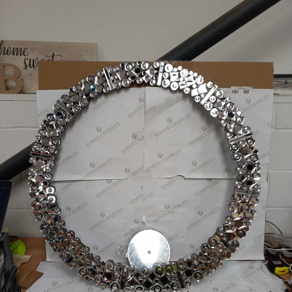 JM BY JULIEN MACDONALD CRYSTAL WALL CLOCK - COLLECTION ONLY
