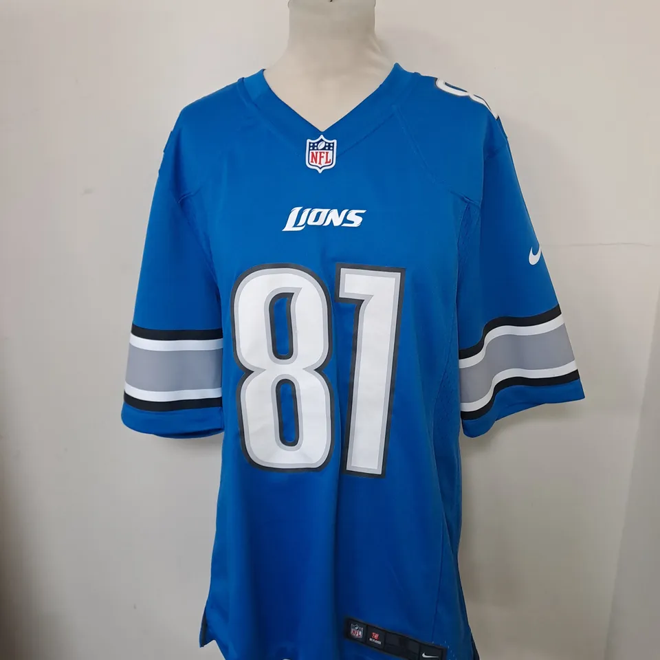 SMALL NFL JOHNSON 81 LIONS JERSEY