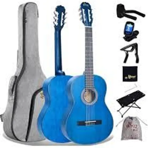 BOXED DISPLAY4TOP 1/4 SIZE ACOUSTIC GUITAR 30 INCH - BLUE