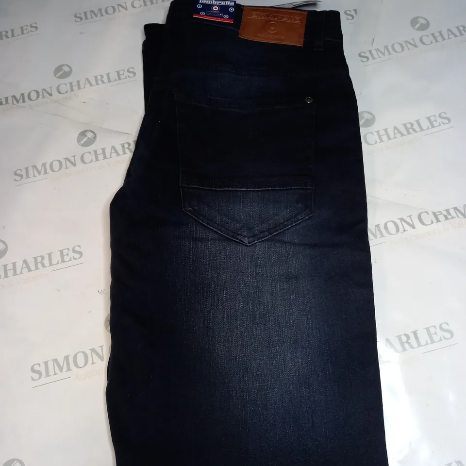 LAMBRETTA CHESTER STRAIGHT FIT JEANS SIZE 34R
