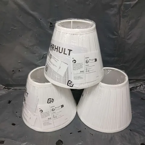 3 X MYRHULT LAMP SHADES IN WHITE 