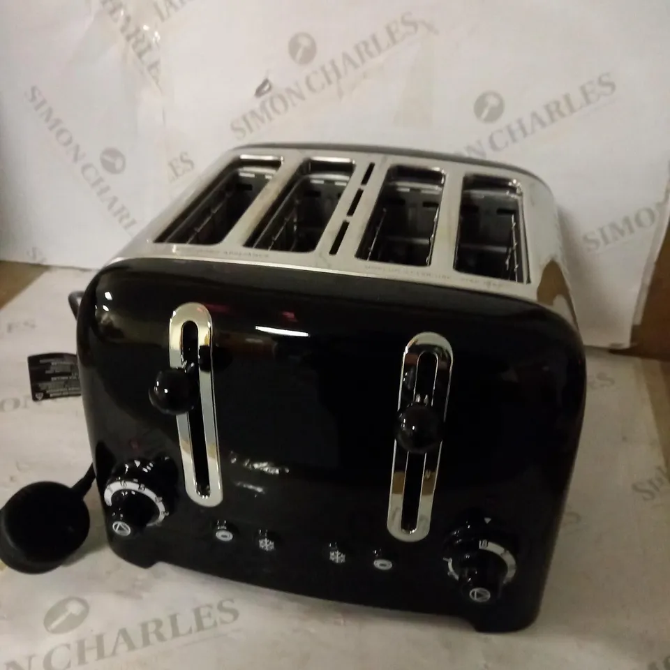 DUALIT 46205 4 SLOT LITE TOASTER IN BLACK FINISH