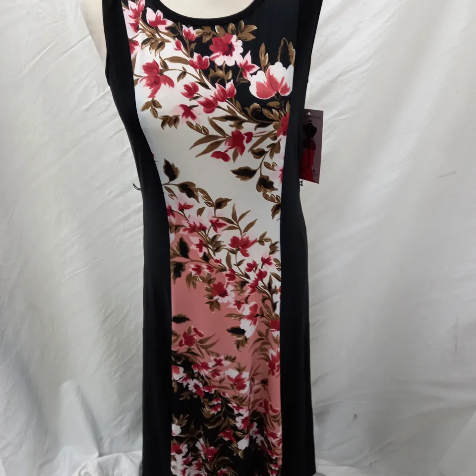 NINALEONARD SCOOP NECK DRESS - SMALL