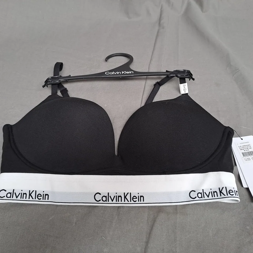 CALVIN KLEIN PUSH UP BRA IN BLACK - UK 36B