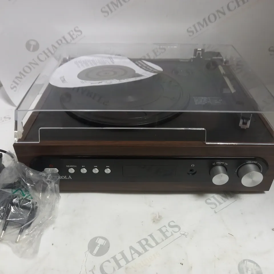 BOXED VICTROLA VTA-65 3-IN-1 BLUETOOTH TURNTABLE 
