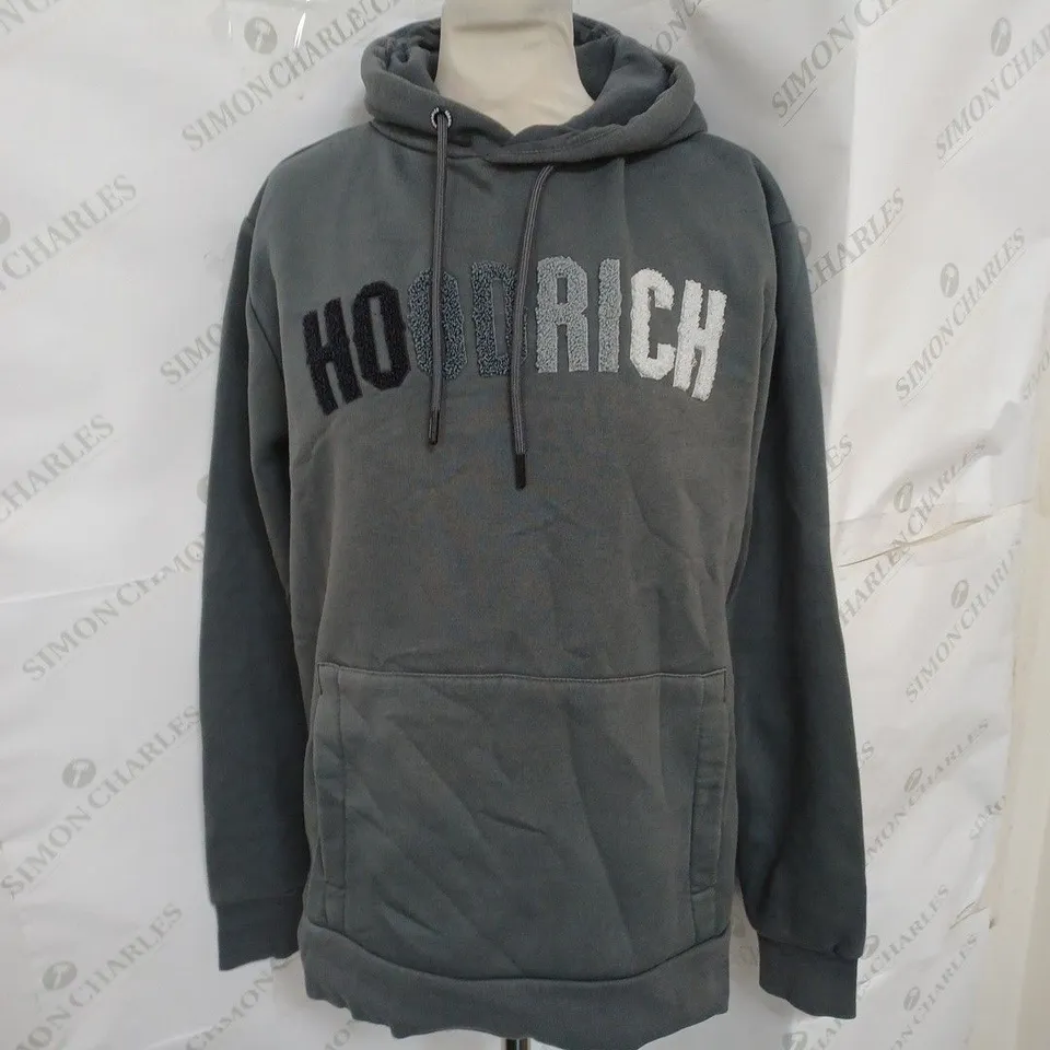 HOODRICH HOODIE IN GREY SIZE XS
