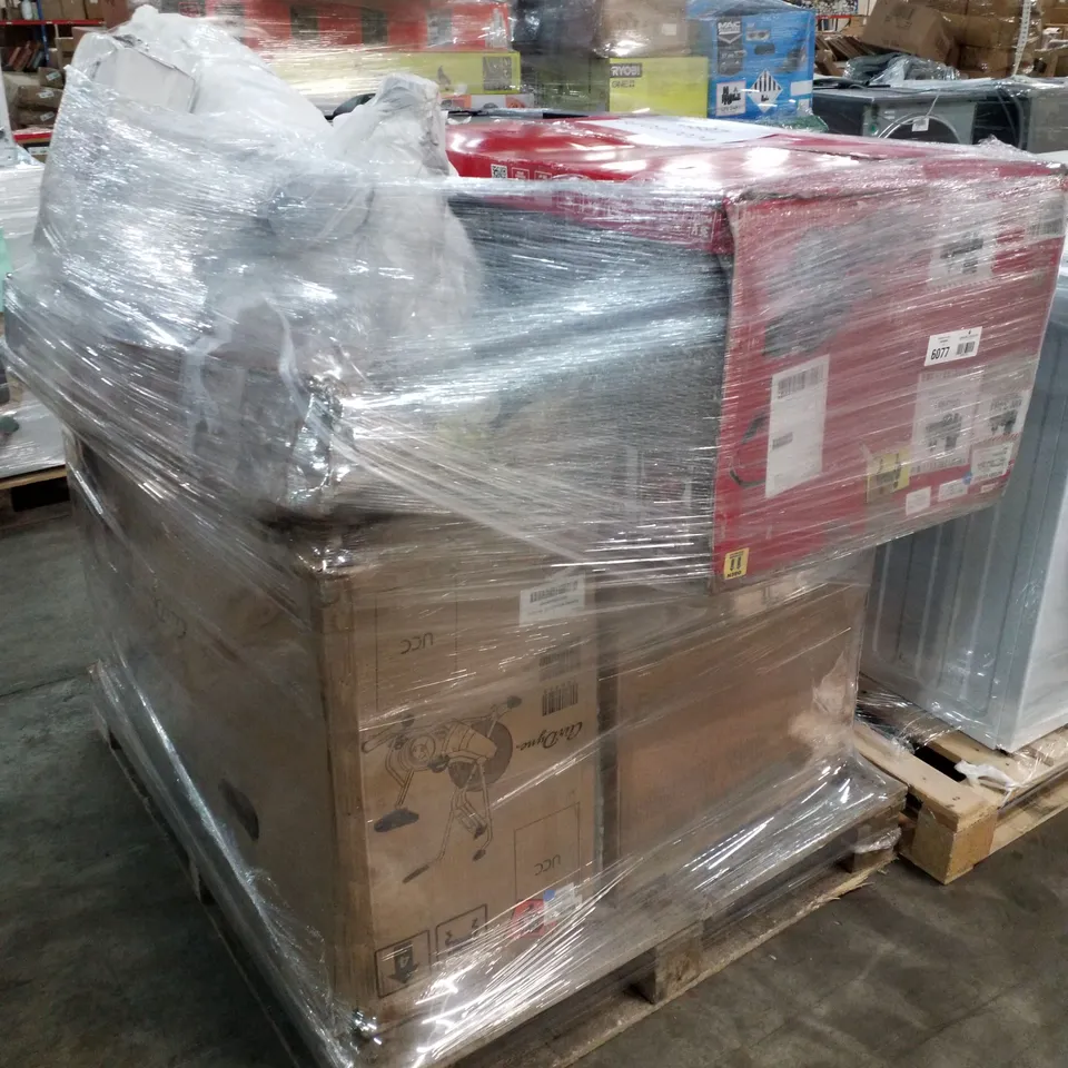 PALLET OF APPROXIMATELY 6 UNPROCESSED RAW RETURN HOUSEHOLD AND ELECTRICAL GOODS TO INCLUDE;