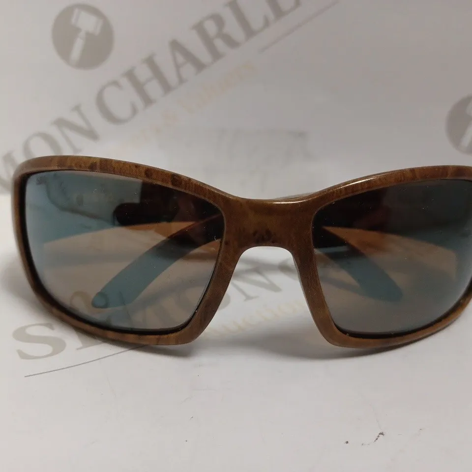 COSTA WOODEN EFFECT SUNGLASSES - BROWN/GREY 