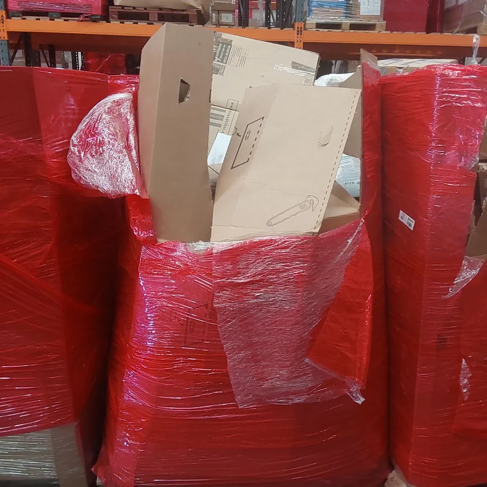 PALLET CONTAINING A LARGE QUANTITY OF ASSORTED ITEMS INCLUDING: AIR COOLER, HILAND BIKE, TOY CAR, BABY PLAY MAT ECT