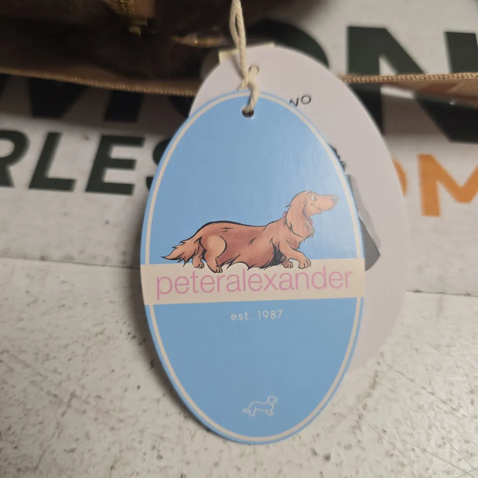 PETER ALEXANDER PLUSH DOG TOY BAG– MOCHA, DESIGNED IN AUSTRALIA
