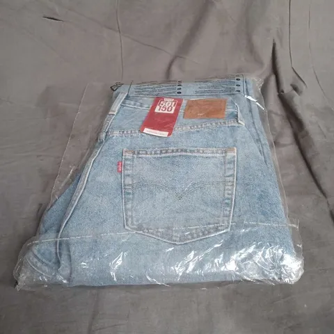 BAGGED LEVI'S 501 150YRS ROAD TRIPPIN JEANS IN LIGHT BLUE SIZE W32 L30