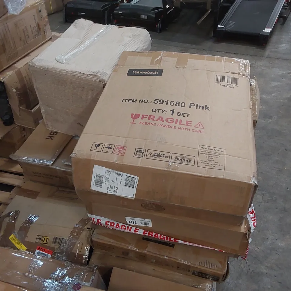 PALLET CONTAINING ASSORTED FURNITURE PARTS ECT