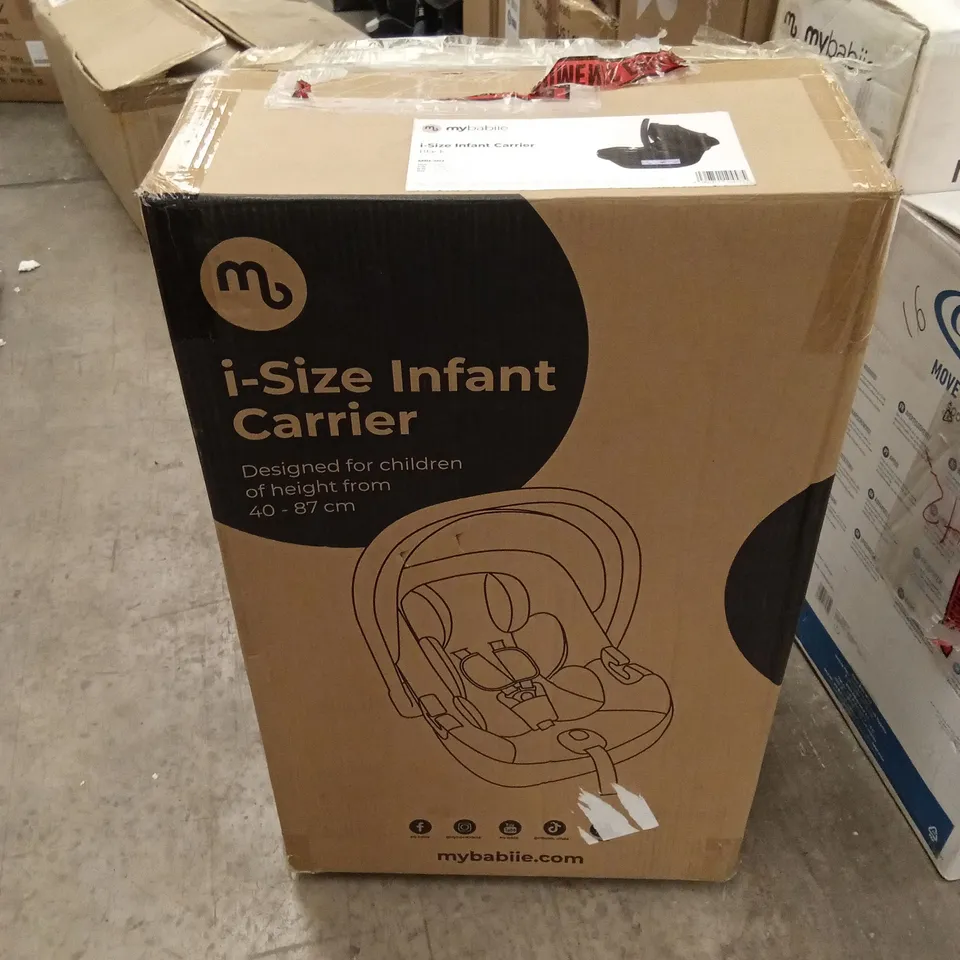 BOXED MYBABIIE I-SIZE INFANT CARRIER - BLACK (1 BOX)