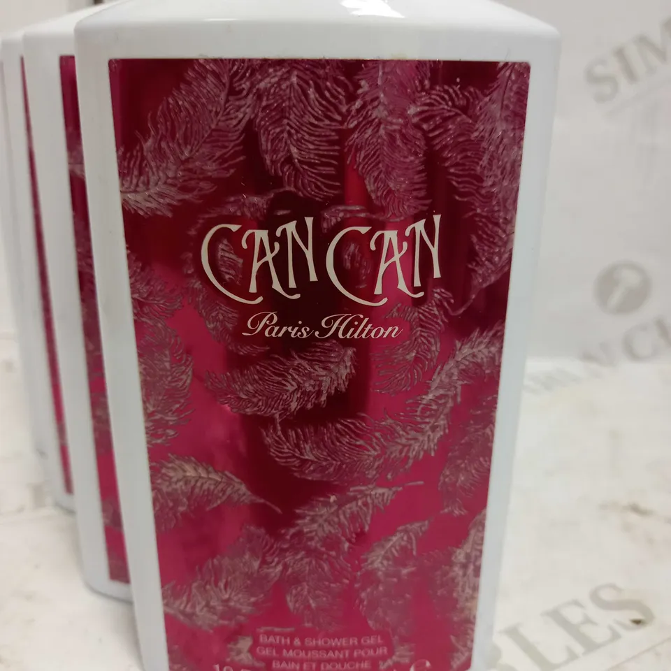 PARIS HILTON CAN CAN BATH AND SHOWER GEL 300ml X4 