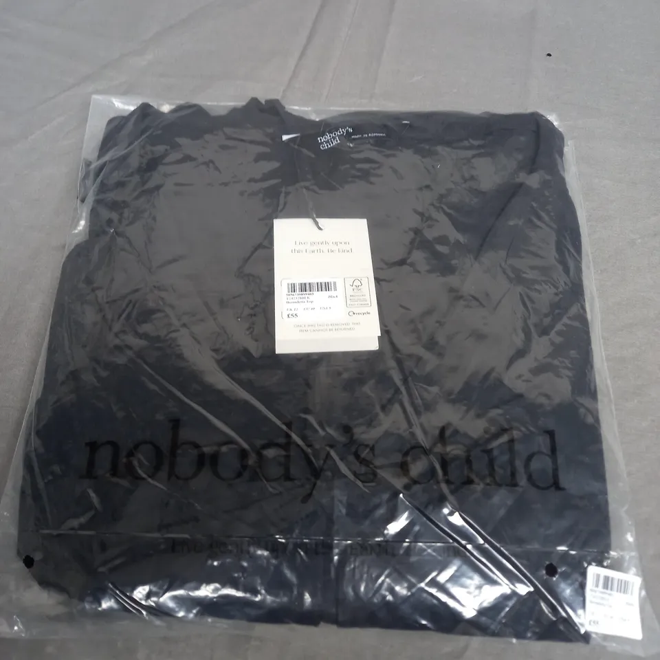 SEALED NOBODYS CHILD BERNADETTA TOP IN BLACK - UK 12