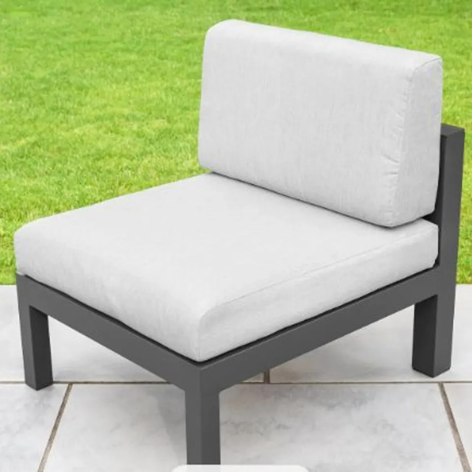 BOXED HARRIER ARMLESS SOFA MODULAR CHARCOAL