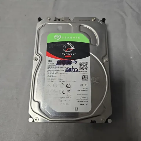 SEAGATE IRONWOLF 6TB NAS INTERNAL HARD DRIVE – 3.5-INCH SATA
