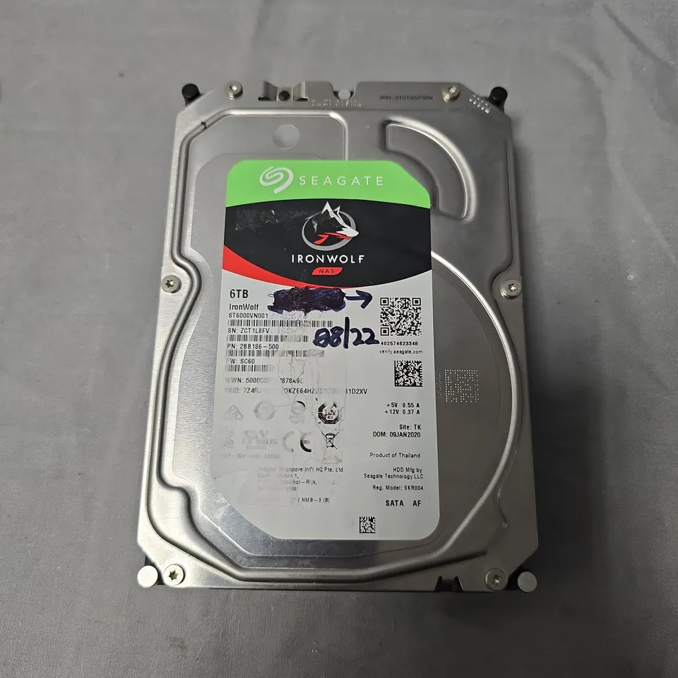 SEAGATE IRONWOLF 6TB NAS INTERNAL HARD DRIVE – 3.5-INCH SATA
