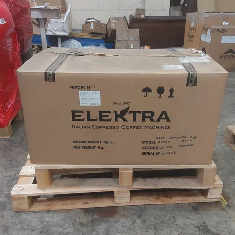 BRAND NEW BOXED ELEKTRA BARULUME 2-GROUP WHITE COMMERCIAL COFFEE MACHINE