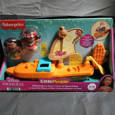 FISHER-PRICE LITTLE PEOPLE DISNEY PRINCESS MOANA & MAUI’S CANOE SET