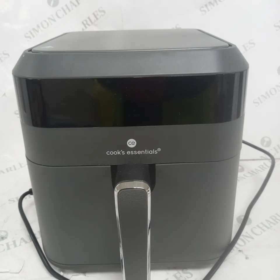 BOXED COOK'S ESSENTIALS 5.8L AIR FRYER IN SLATE GREY