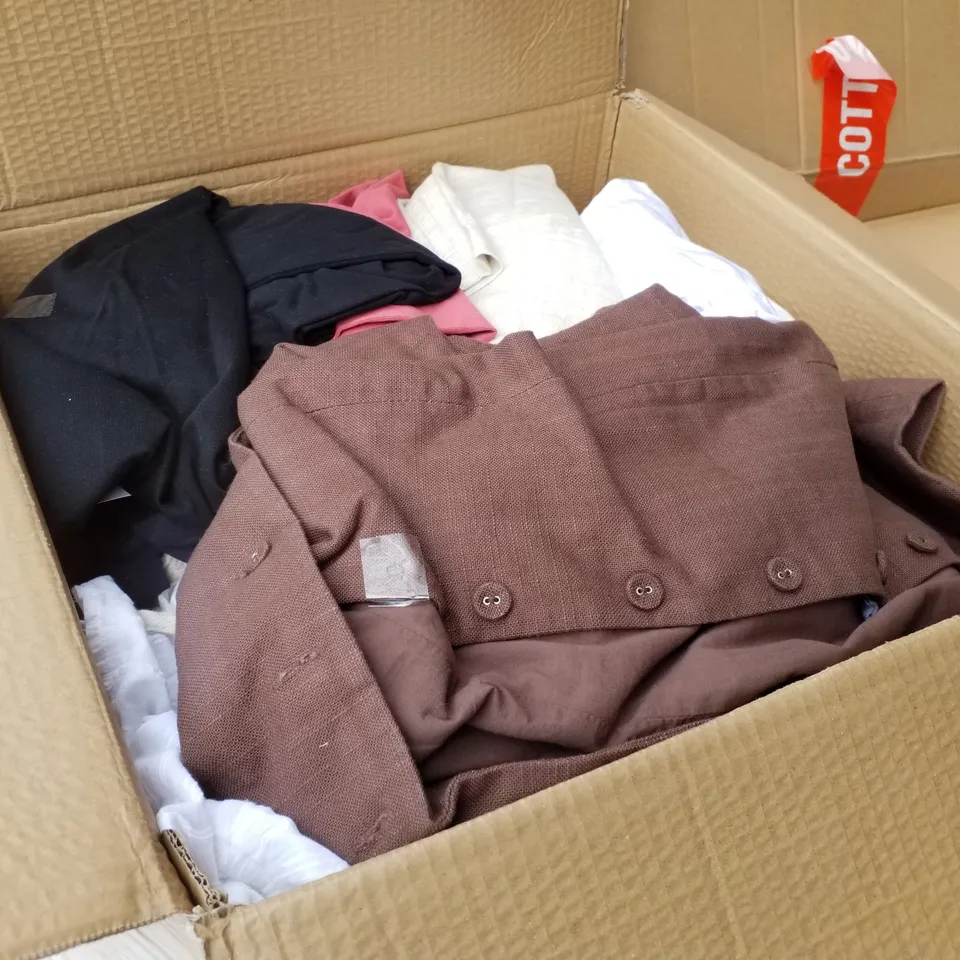 PALLET CONTAINING APPROXIMATELY 9 BOXES OF ASSORTED CLOTHING 