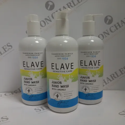 BOX OF APPROX 5 X 500ML ELAVE JUNIOR HAND WASH