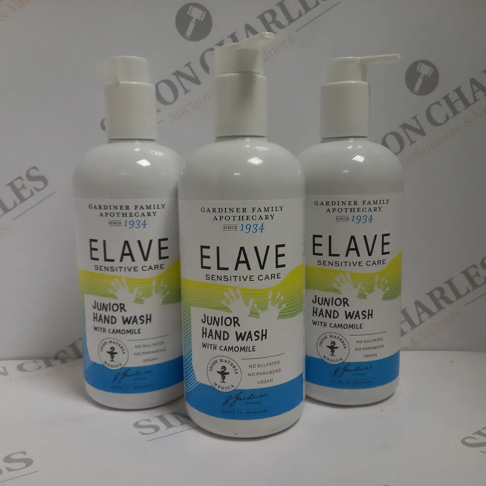 BOX OF APPROX 5 X 500ML ELAVE JUNIOR HAND WASH