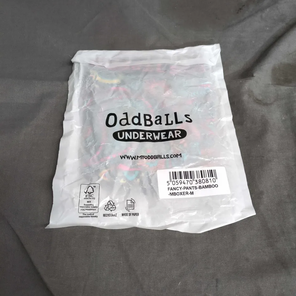 ODDBALLS UNDERWEAR FANCY PANTS BAMBOO BOXER – SIZE M