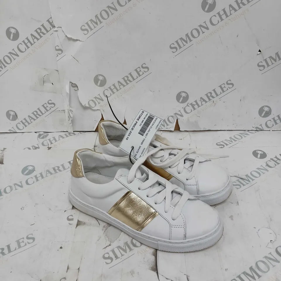 UNBOXE PAIR OF SHOON ELAN MET TRAINER WHITE SIZE 3