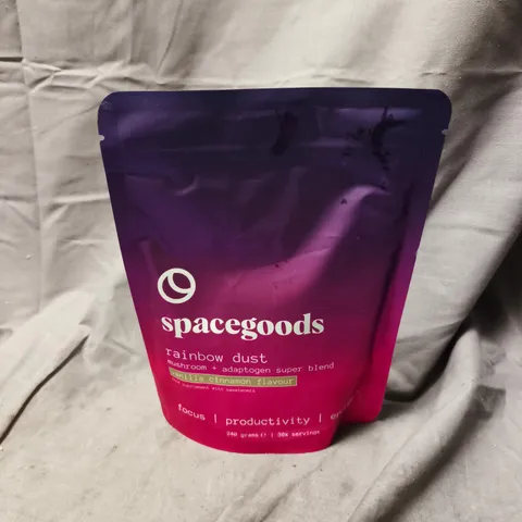 SPACEGOODS RAINBOW DUST MUSHROOM + ADAPTOGEN SUPER BLEND – VANILLA CINNAMON FLAVOUR, 240 G